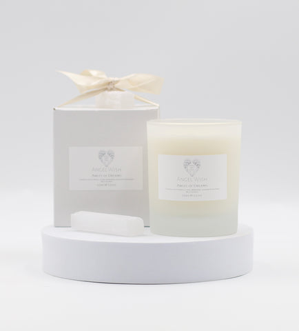 Angel Wish - Angel of Dreams Essential Oil Candle with Selenite 30cl