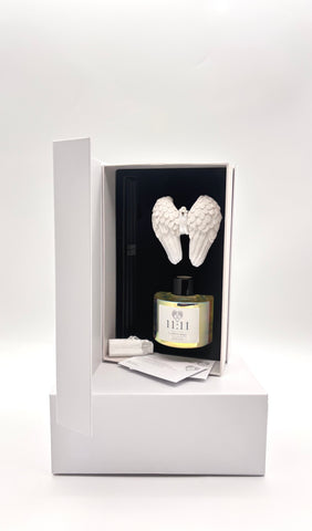 Angel Wish - 11:11 Guardian Angel Essential Oil Reed Diffuser with Angel Wing & Selenite Luxury Gift Set