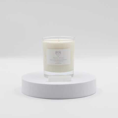 Angel Wish - Angel Kisses Blown to Heaven Memory Candle with Selenite 30cl