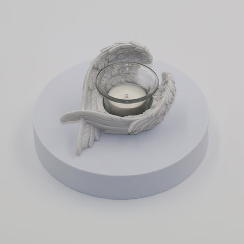 Angel Wing Votive  - Holder with Guardian Angel Essential Oil Tealight