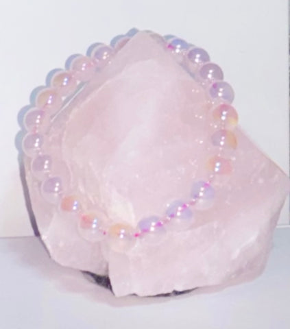Beautiful Natural Crystal Bead Bracelet – Gift Boxed