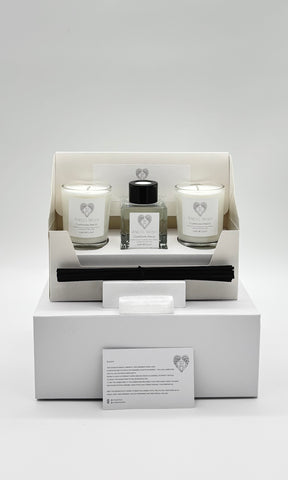 Angel Wish - 11:11 Guardian Angel Essential Oil Diffuser & Votive Candles with Selenite Gift Set