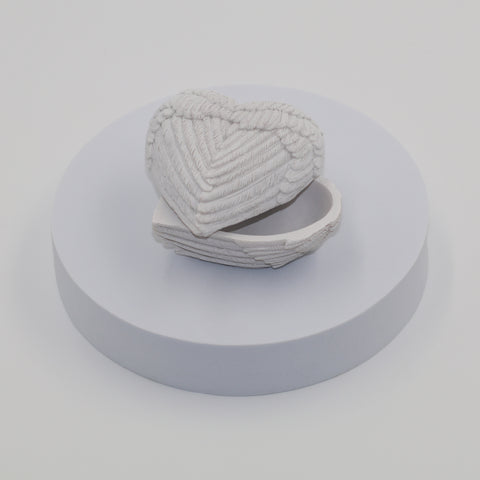 Angel Wing Keepsake Box with Selenite Heart inside